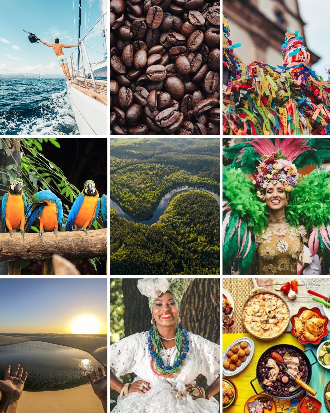 5 Senses of Brazil: Taste — Brazil mosaic grid